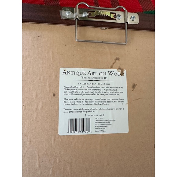 Antique Art on Wood French Rooster II Framed Print by Alexandra Churchill - Picture 6 of 8